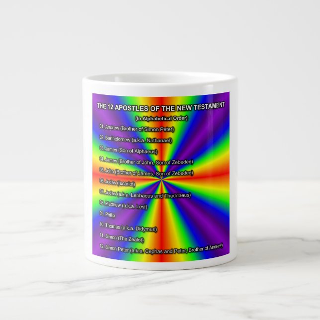 The Twelve Apostles Of The New Testament Mug (Front)