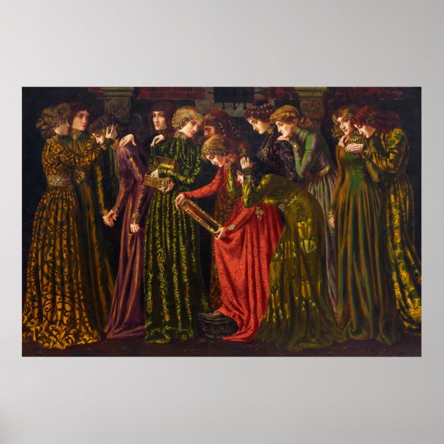 The Twelve Dancing Princesses by Gustave Stevens Poster (Front)