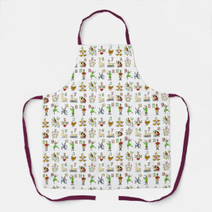 The Twelve Days of Christmas Apron