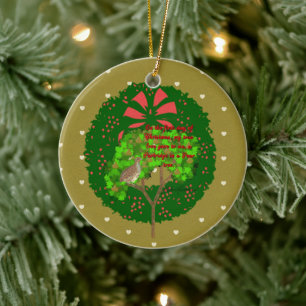 The Twelve Days of Christmas Collection: Day One Ceramic Ornament