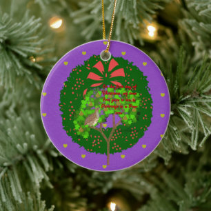 The Twelve Days of Christmas Collection: Day One Ceramic Ornament