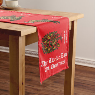 The Twelve Days Of Christmas Long Table Runner