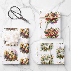 The Twelve Days of Christmas Wrapping Paper Sheet