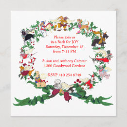 The Twelve Dogs of Christmas Invitation
