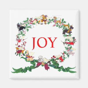 The Twelve Dogs of Christmas Magnet