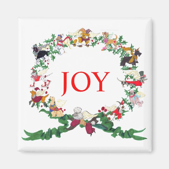 The Twelve Dogs of Christmas Magnet (Front)