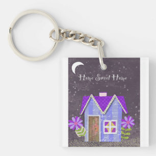 The Twilight Garden (Periwinkle & Indigo) Keychain