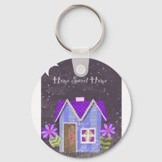 The Twilight Garden (Periwinkle & Indigo) Keychain