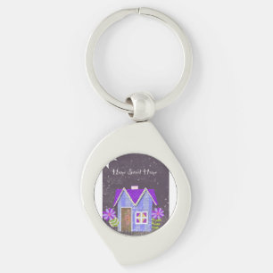 The Twilight Garden (Periwinkle & Indigo) Keychain