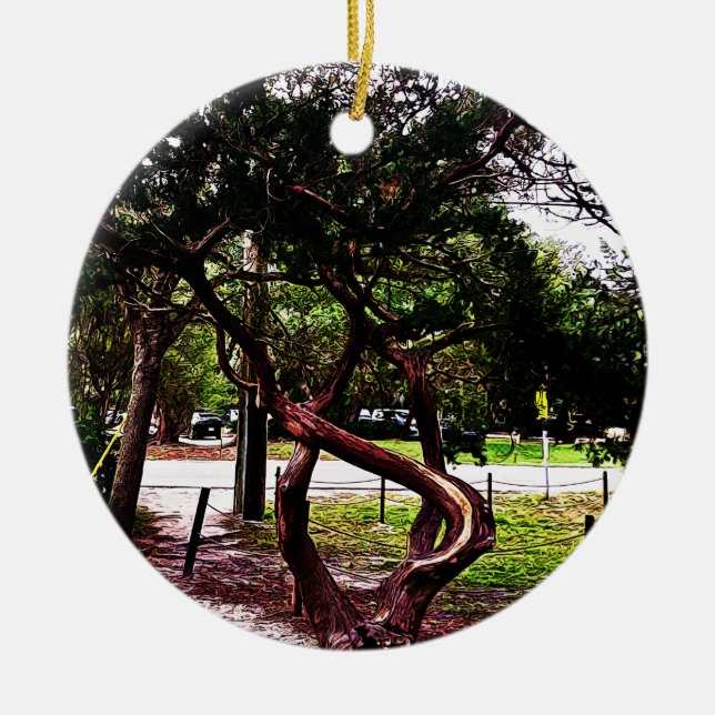 The Twisted Tree 1123 Ceramic Ornament (Front)