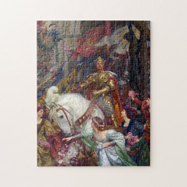 The Two Crowns c. 1900 by Sir Frank Dicksee Jigsaw Puzzle (Vertical)
