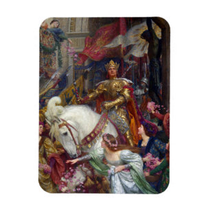 The Two Crowns c. 1900 by Sir Frank Dicksee Magnet