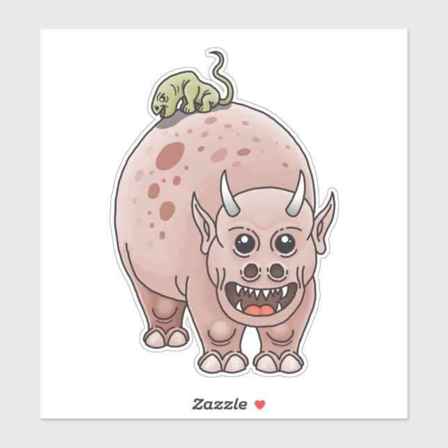 The two fantasy dinosaurs (Sheet)