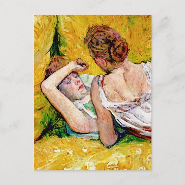 The Two Friends by Henri de Toulouse-Lautrec Postcard (Front)