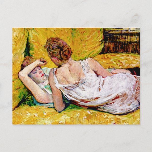 The Two Friends by Henri de Toulouse-Lautrec Postcard (Front)