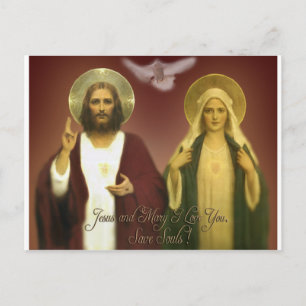 THE TWO HEARTS BY EKLEKTIX, POSTCARD