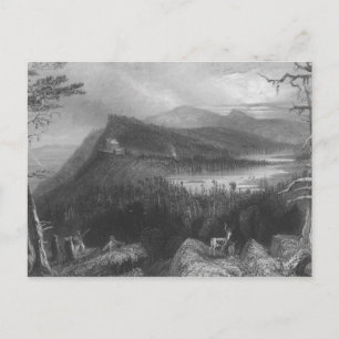 The Two Lakes and the Mountain House Postcard