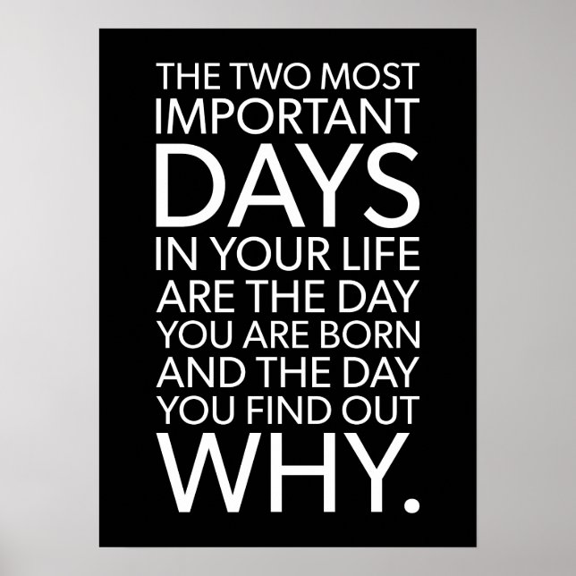 The Two Most Important Days Of Your Life Poster (Front)
