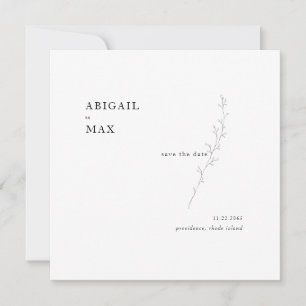 The Two of Us Foliage Square Wedding Save the Date