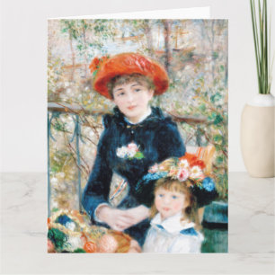 The Two Sisters, On the Terrace Auguste  Renoir    Card