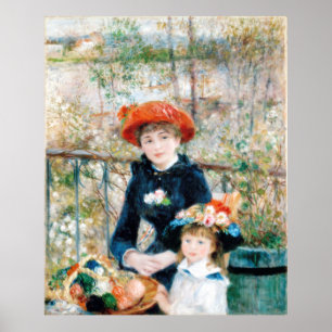 The Two Sisters, On the Terrace Auguste Renoir Poster
