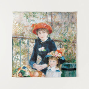 The Two Sisters, On the Terrace Auguste Renoir Tapestry
