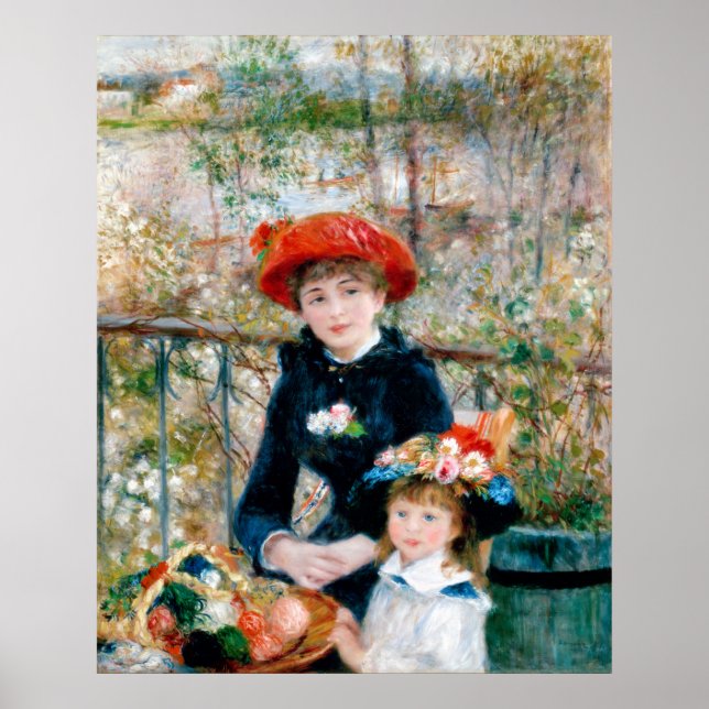 The Two Sisters, On the Terrace, Renoir Poster (Front)