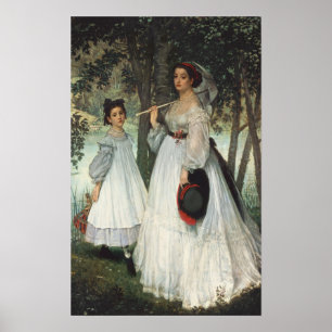 The Two Sisters: Portrait, 1863 Poster