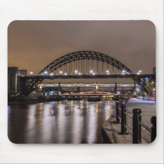 The Tyne Bridges at Night Mouse Pad