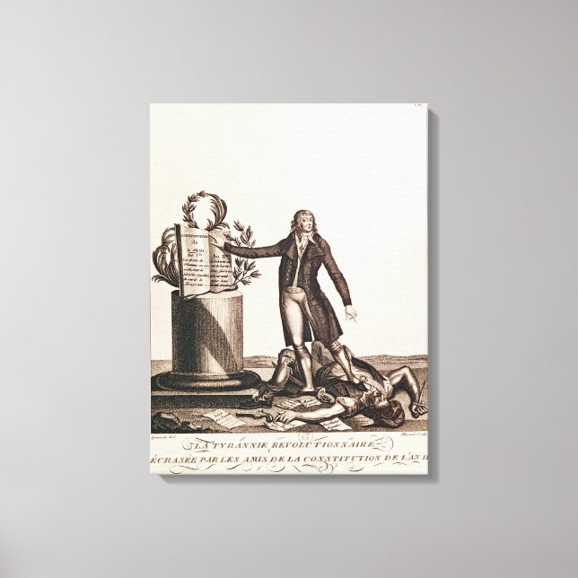 The Tyrant of the Revolution Crushed Canvas Print (Front)