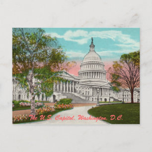 The U.S. Capitol Vintage Postcard