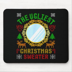 The Ugliest Ugly Christmas Sweater With Mirror Fun Mouse Pad