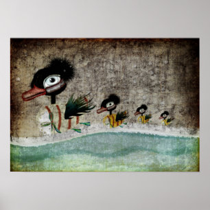 The Ugly Duckling fairytale Poster