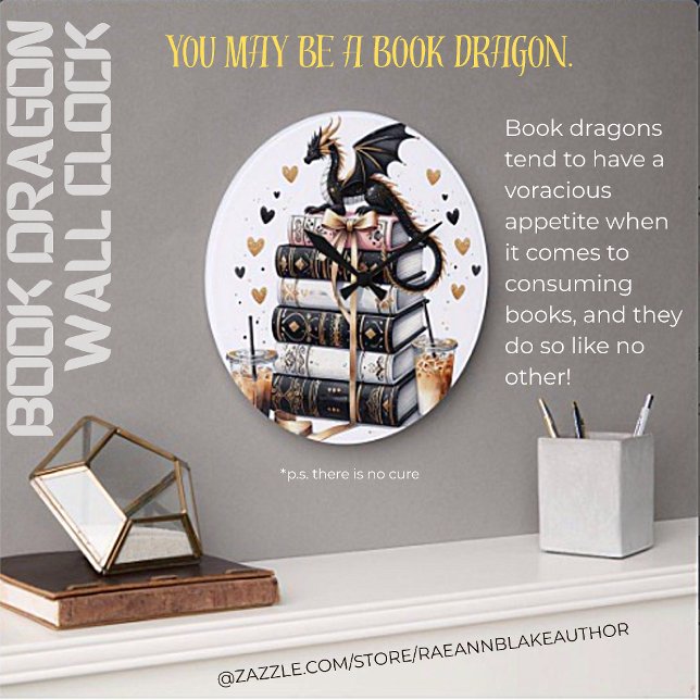 The Ultimate Book Dragon Wall Clock (Creator Uploaded)