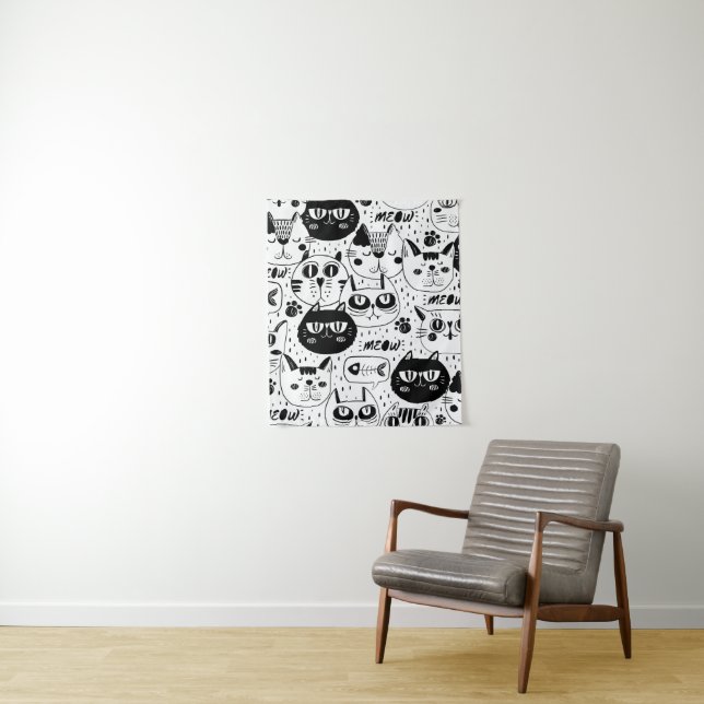 The Ultimate Cat Lover - Cozy Cat pet  Tapestry (In Situ)