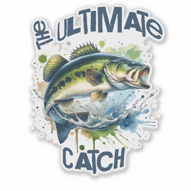 The Ultimate Catch for Fishing Lover sticker (Front)