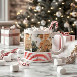 The Ultimate Chrismas Cheer Striped Coffee Mug<br><div class="desc">Make your holiday moments unforgettable with this cheerful "Merry Christmas" coffee or hot cocoa mug, personalized with three (3) of your favourite family photos. The vibrant design features bold red horizontal stripes, playful snowflakes, and a whimsical snowman adding a touch of festive fun. Each photo is beautifully framed to stand...</div>