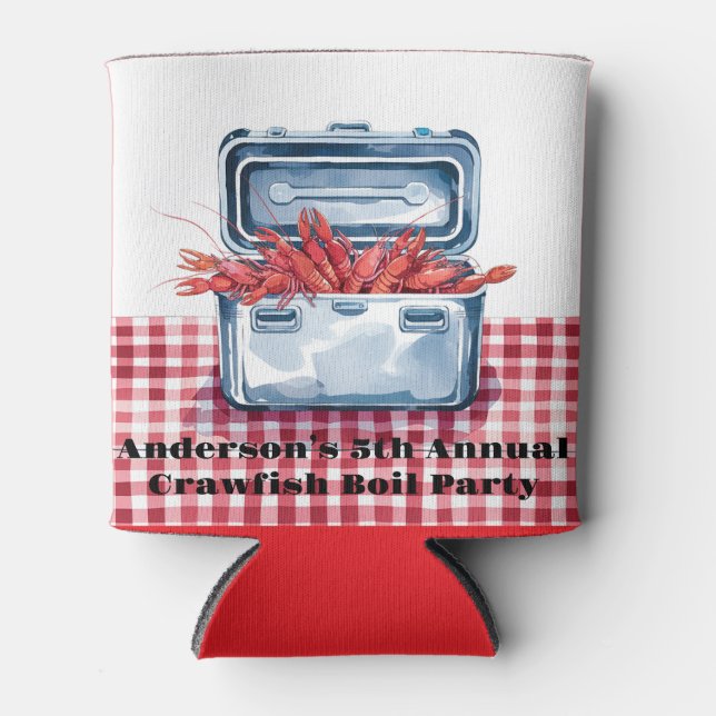 The Ultimate Crawfish Boil: A Southern Tradition  Can Cooler (Front)