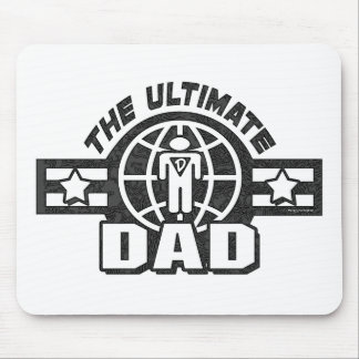 The Ultimate Dad Logo Gear Mouse Pad
