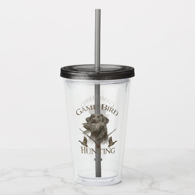 The ultimate duck hunting   acrylic tumbler (Front)