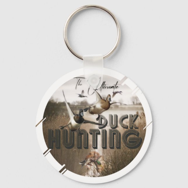 The ultimate duck hunting drawstring bag classic r keychain (Front)