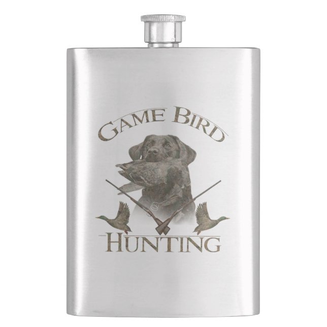 The ultimate duck hunting   hip flask (Front)