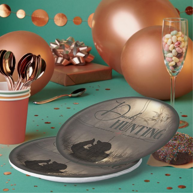 The ultimate duck hunting     paper plate (Multi)