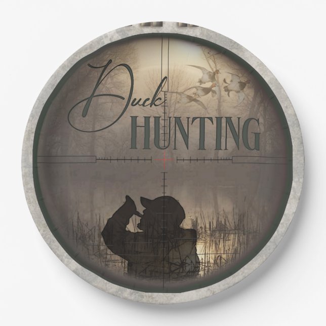 The ultimate duck hunting     paper plate (Front)