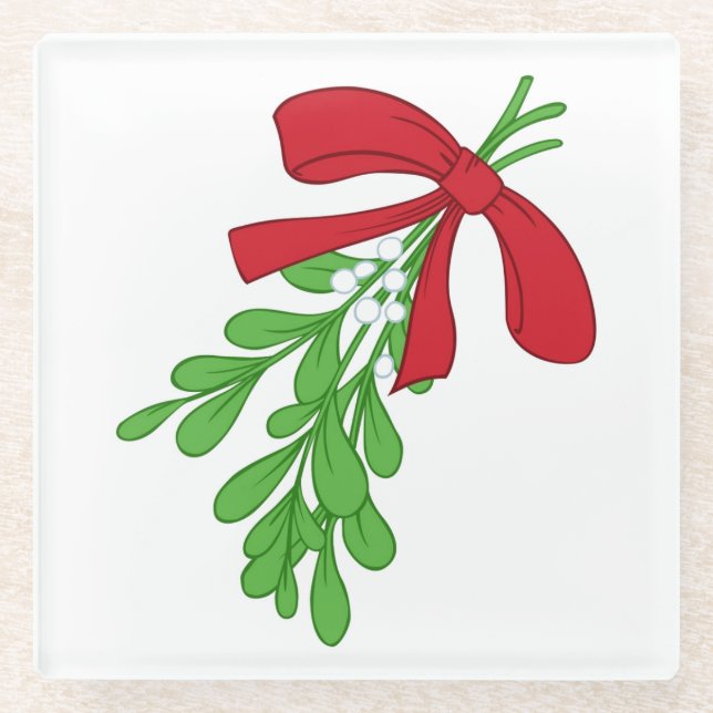 THE ULTIMATE "MISTLETOE* CHRISTMAS COASTER (Front)