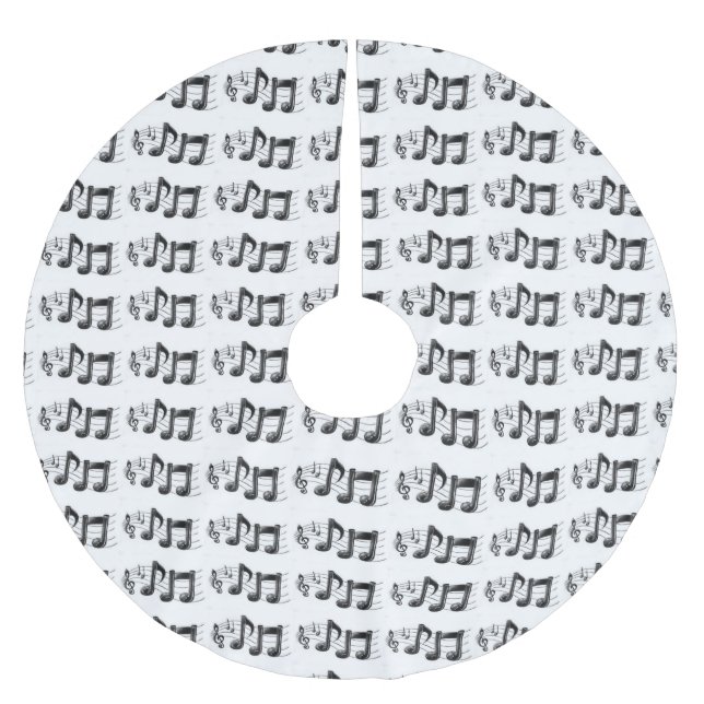 THE ULTIMATE MUSICAL NOTES TREE SKIRT (Front)