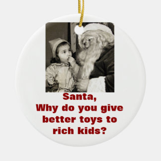 The ultimate sarcastic Christmas ornament! Ceramic Ornament