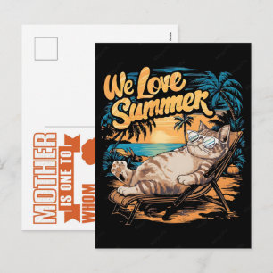 The Ultimate Summer 2026 Cat Mom  Holiday Postcard