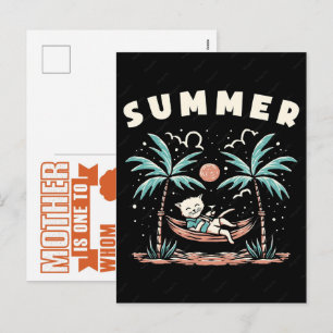 The Ultimate Summer 2026 Cat Mom  Holiday Postcard