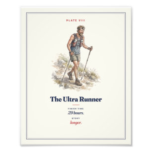 The Ultra Runner Funny Running Field Guide Photo Print
